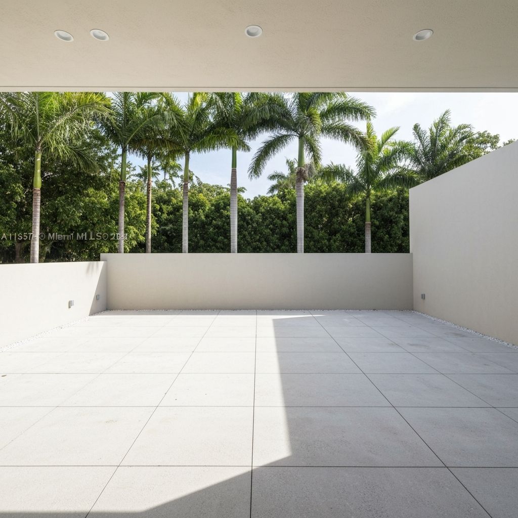 Before and after comparison of a luxury patio transformed into a custom catio — before